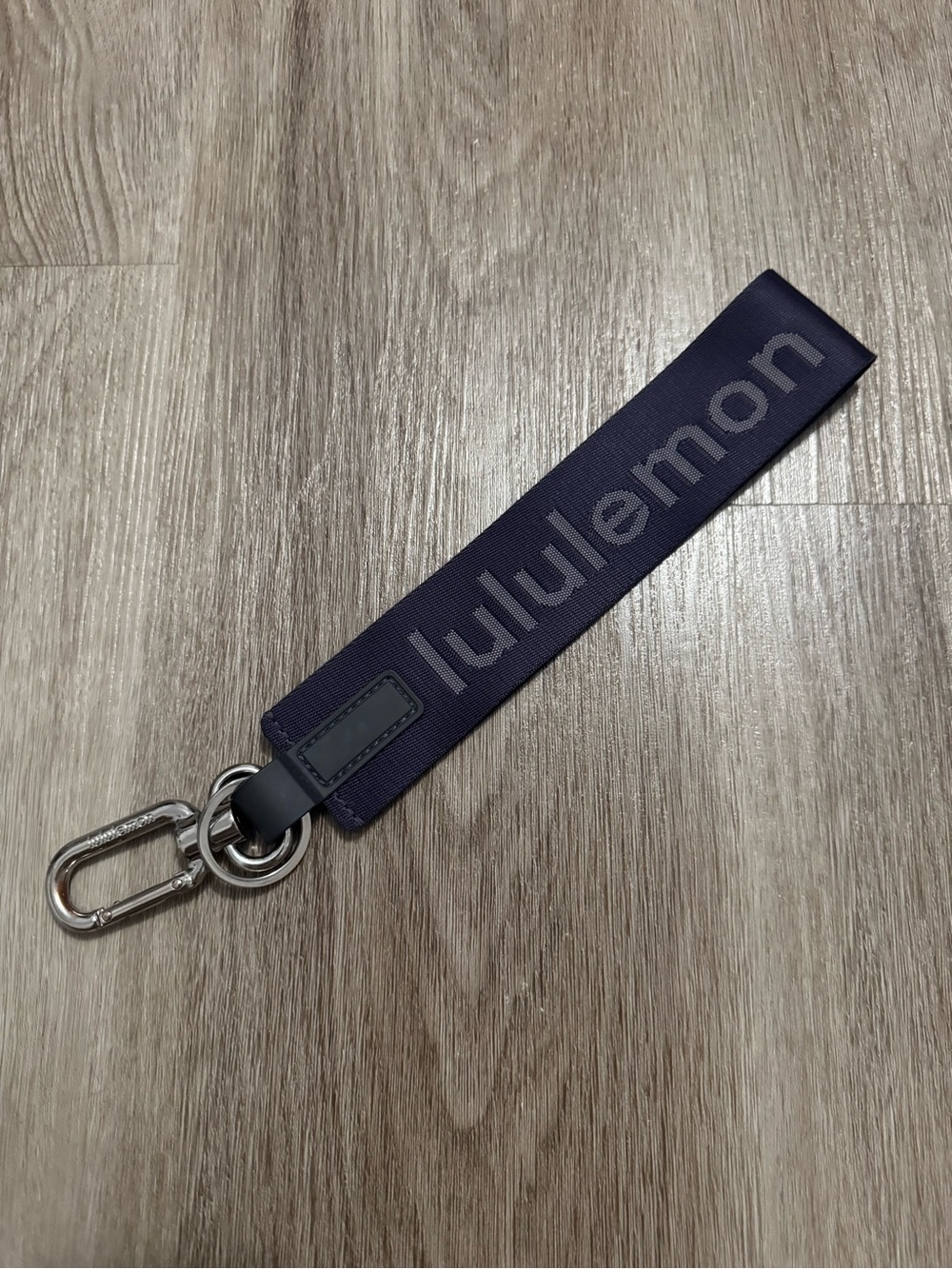 lululemon athletica purple logo Key Strap with Metal Clip